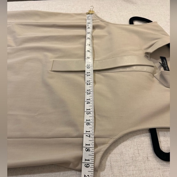 Lafayette 148 Brown Mock Neck Mini Dress Size Medium - Picture 9 of 11